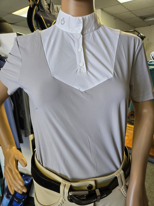 Cavalleria Toscana Show Shirt  Light Grey/White - USED