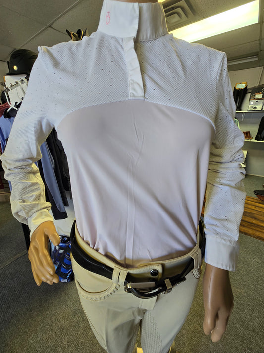Cavalleria Toscana Long Sleeve Mesh Show Shirt - USED