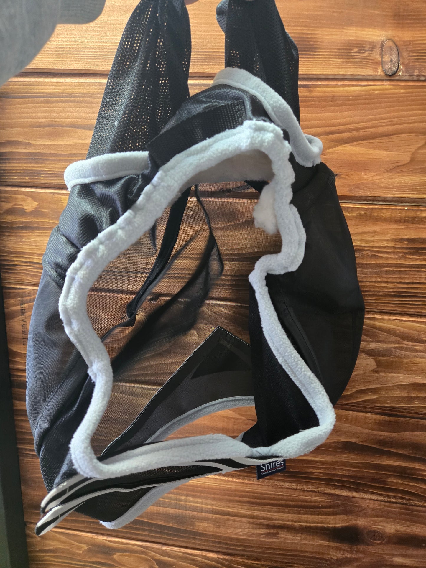 Used | Shires Fly Mask with Ears |Black& Grey |Good Condition