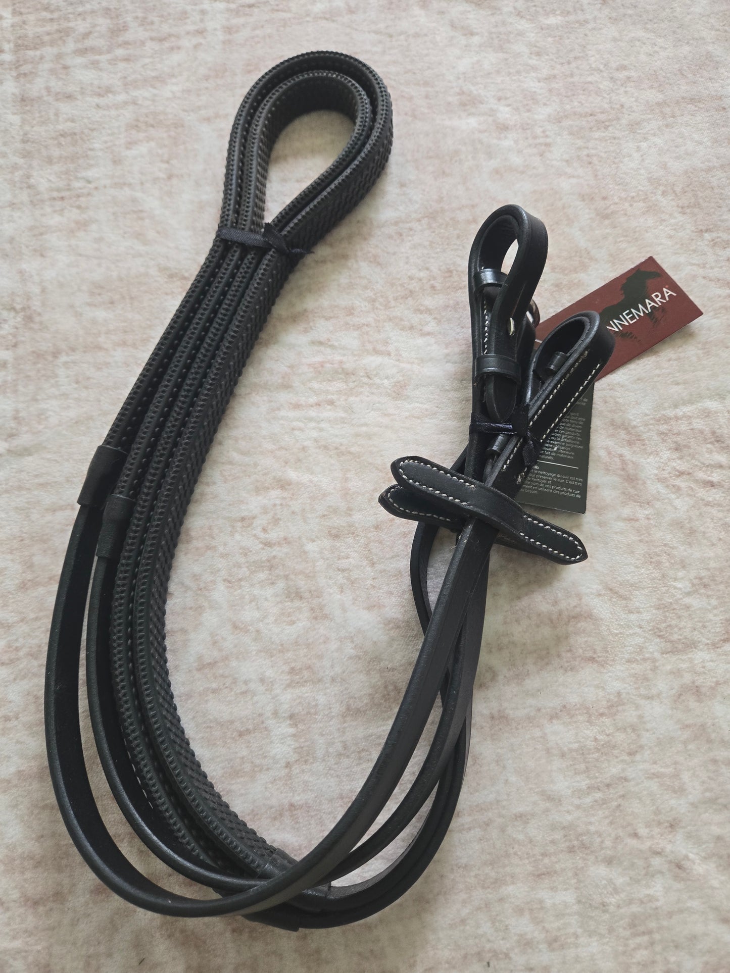 Used | Connemara Rubber Reins - Black | New With Tags
