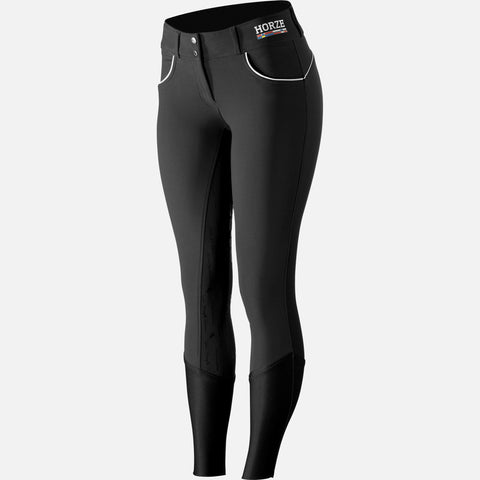 Horze Nordic Womens Performance Silicone Full Seat Breeches - Black