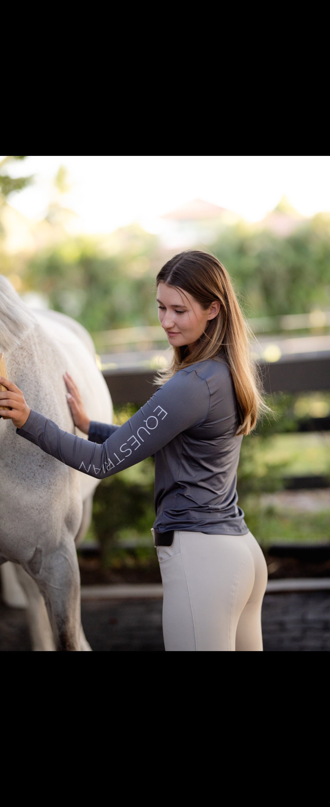 TKEQ CREST  Long Sleeve Shirt  | Greystone