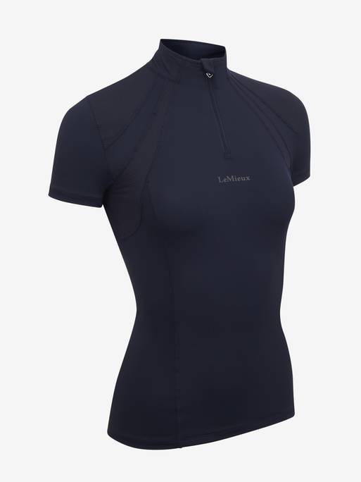 LeMieux Mia Mesh Short Sleeve Base Layer - Navy
