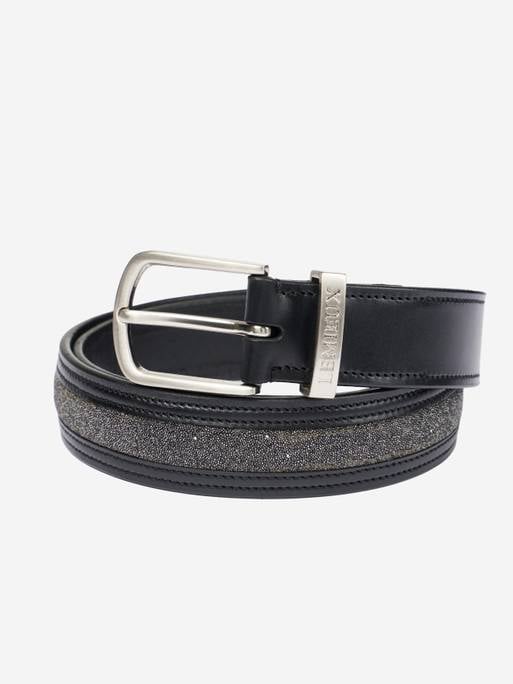 LeMieux Crystal Insert Belt -  Black