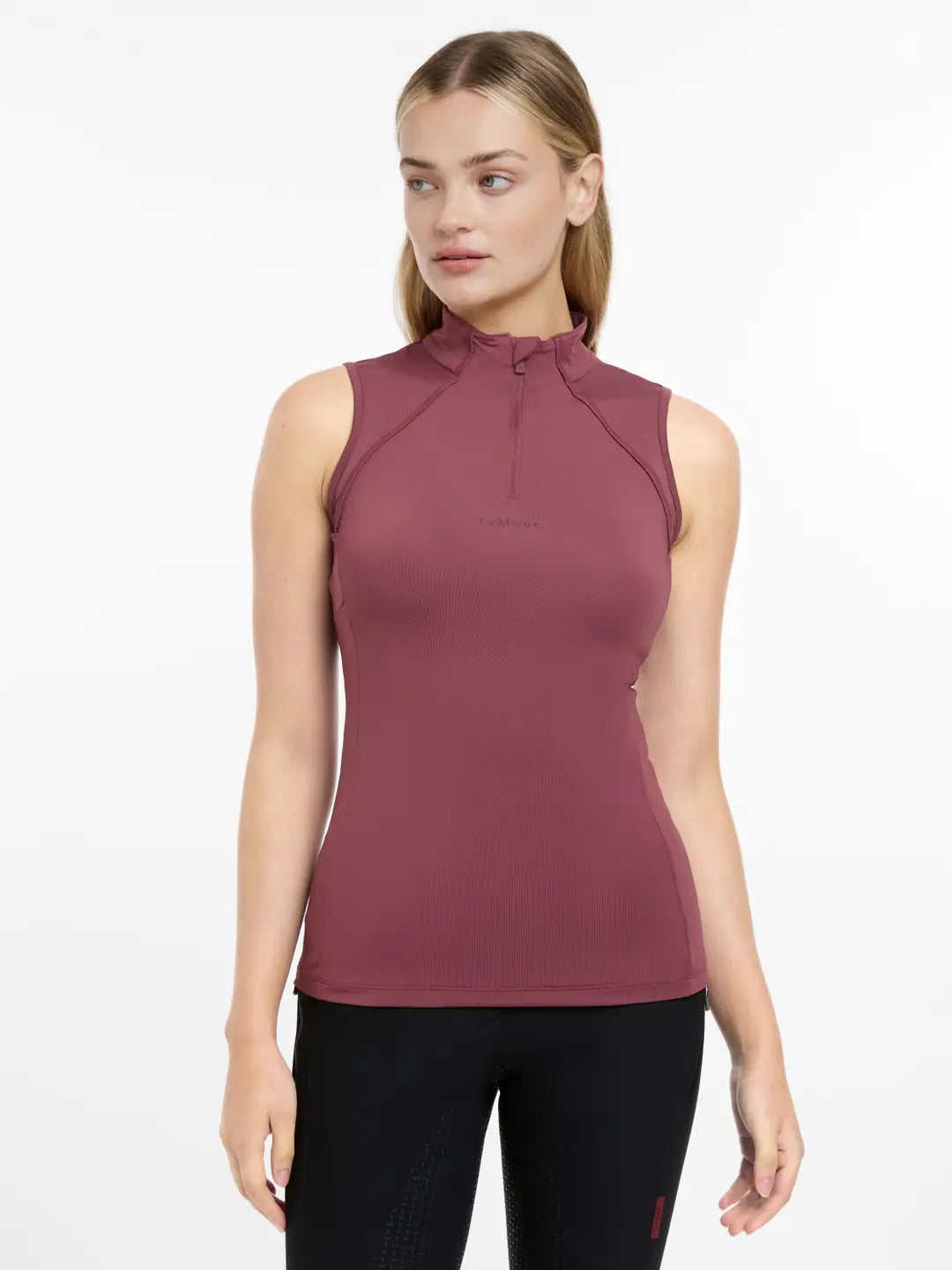 LeMieux Maria Mesh Sleeveless Baselayer - Rosewood