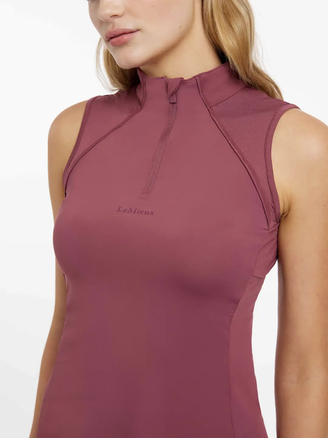 LeMieux Maria Mesh Sleeveless Baselayer - Rosewood
