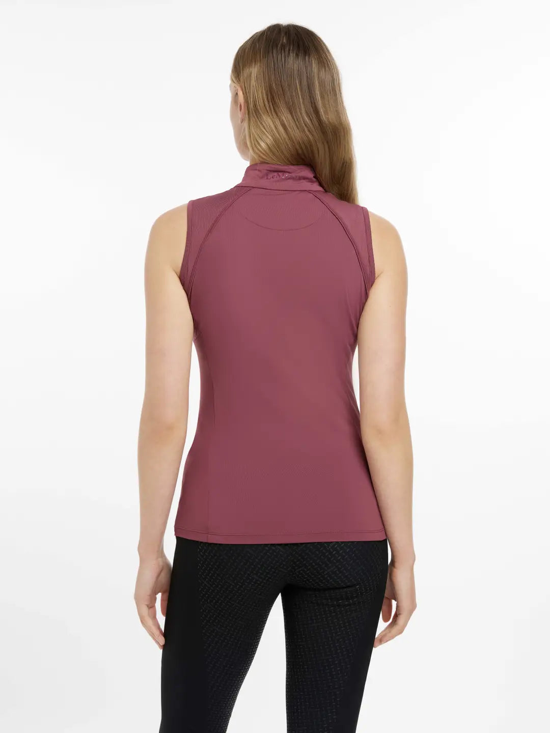 LeMieux Maria Mesh Sleeveless Baselayer - Rosewood