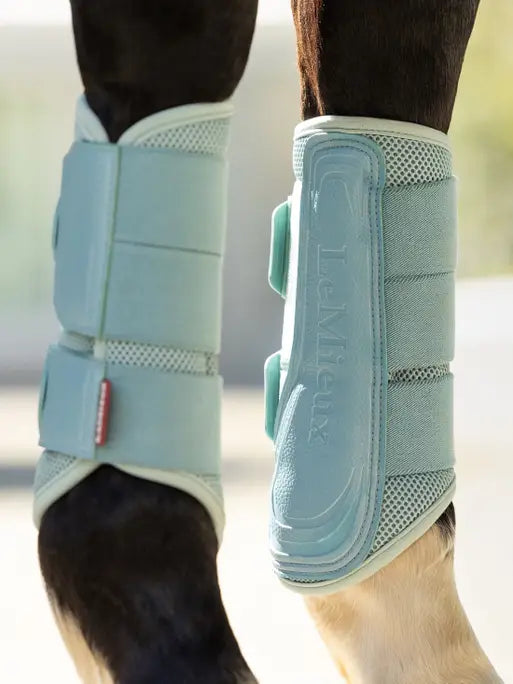 LeMieux Arika Mesh Brushing Boots - Aqua