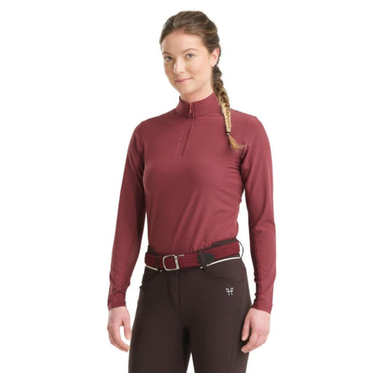 Horse Pilot Sunset Sun Shirt - Dark Red