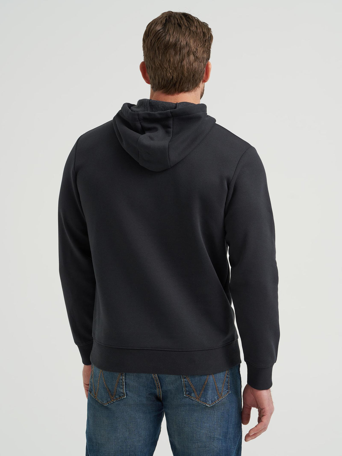 Wrangler® Men’s Graphic Hoodie in Jet Black