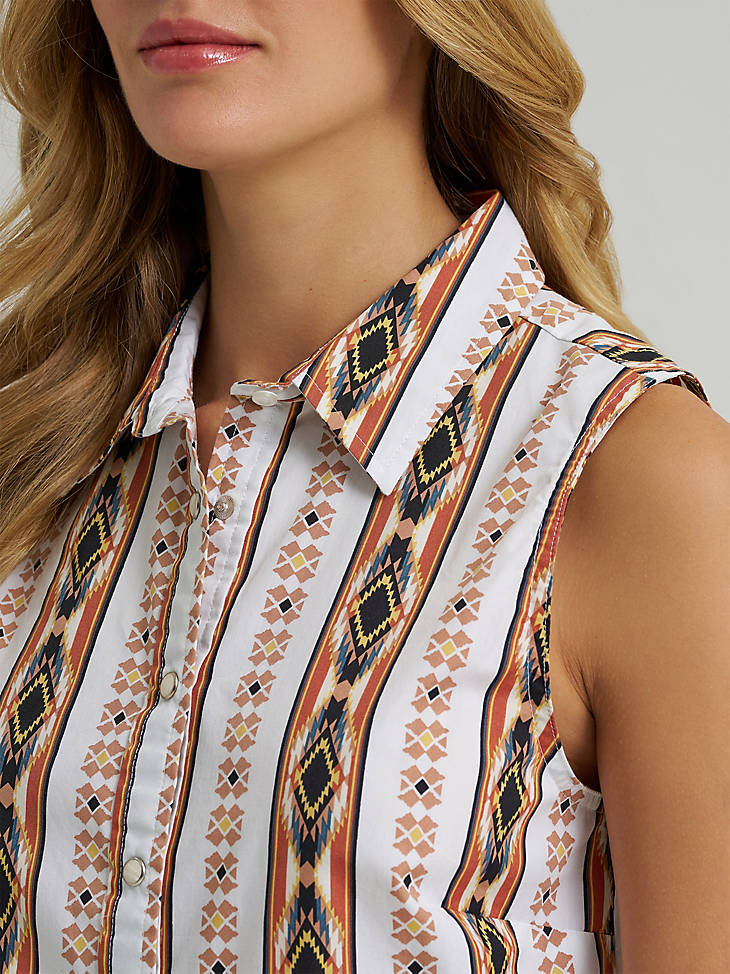Wrangler Retro® Vintage Sleeveless Snap Shirt