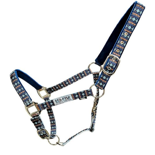 Halter -Blue Southwest Print