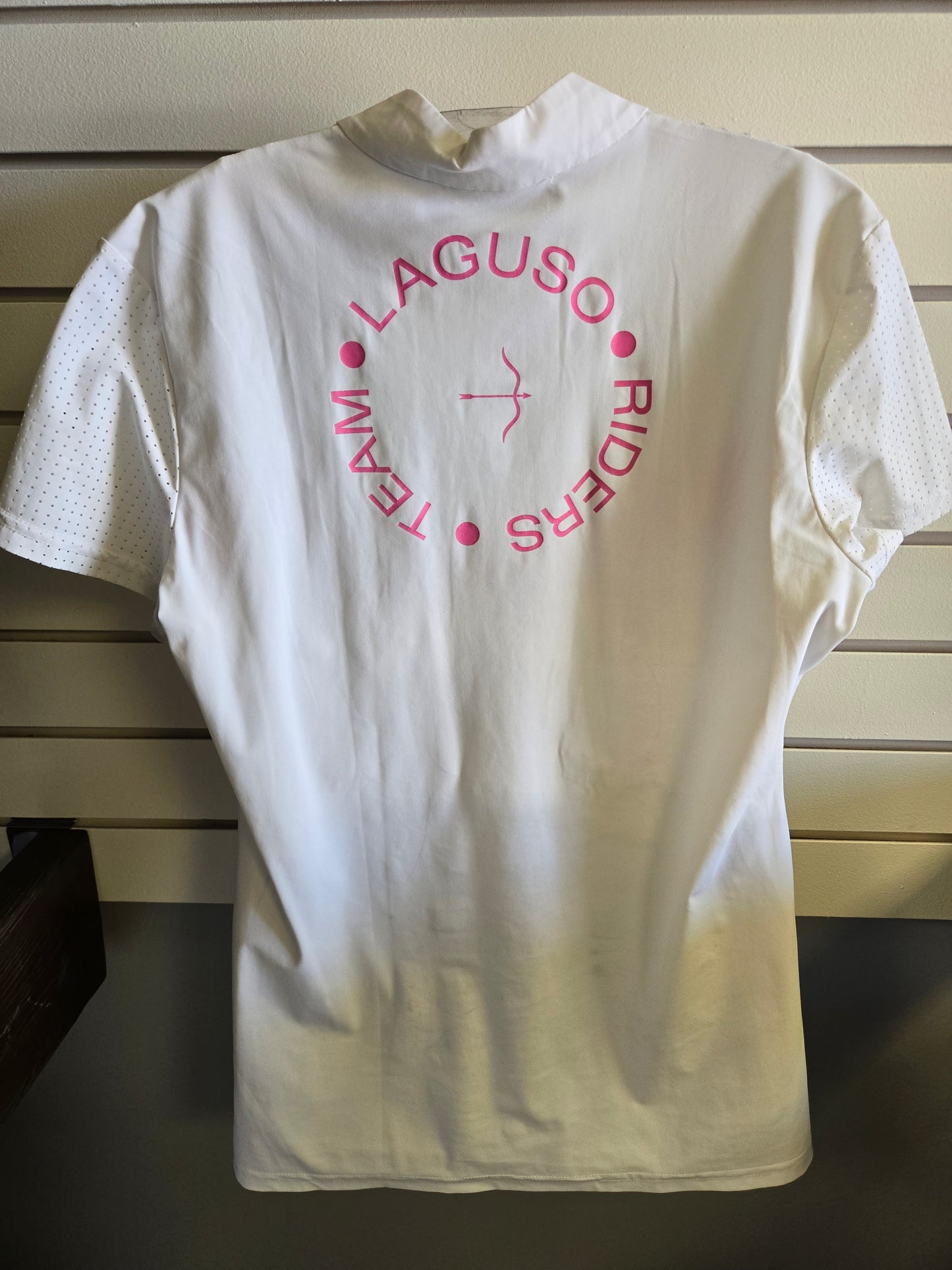 Luguso White/Pink S/S Show Shirt - Used