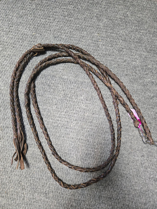 Used Braided Leather Western Split Reins – Classic Style & Excellent Condition