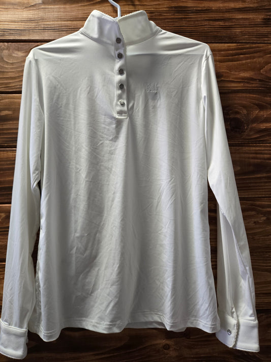 Used | Kingsland Long Sleeve White Show Shirt -(Excellent Condition, NWT)