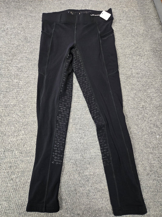 Used |TemTeq Black Full Seat Riding Tights | Excellent Condition