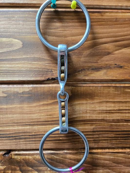 Used| McGennis Copper Roller Loose Ring Snaffle Bit | Good Condition