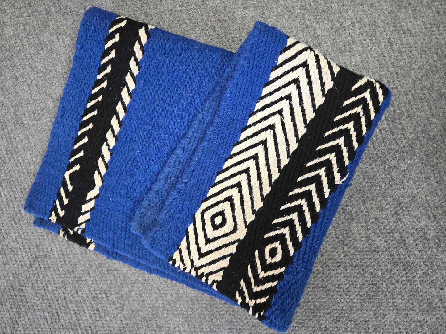Navajo Western Show Pad | Rich Blue, Black & White | Like New