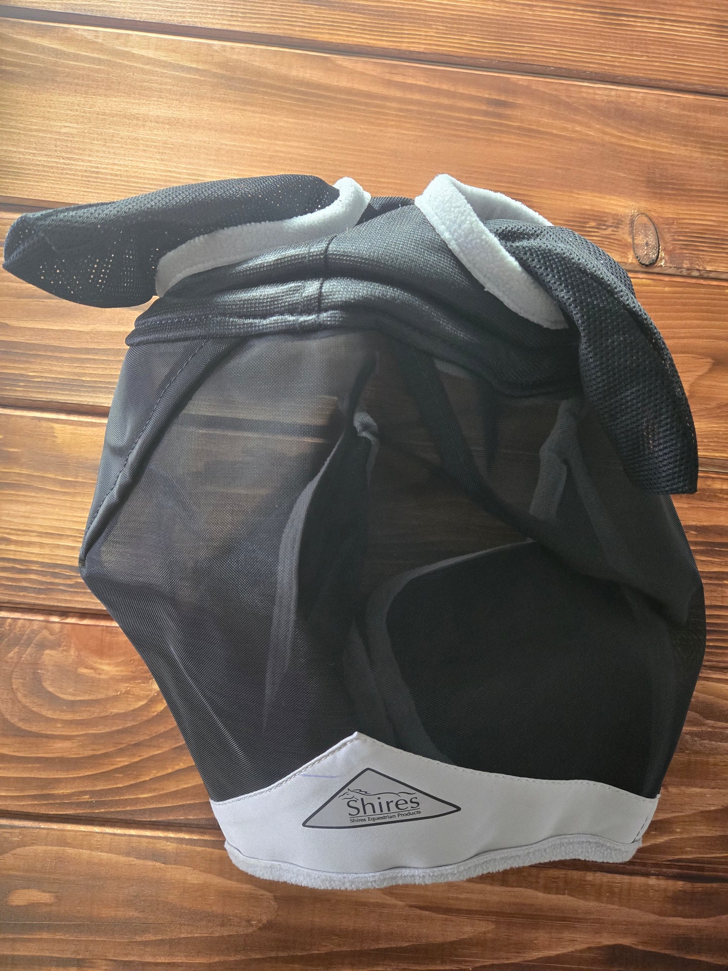 Used | Shires Fly Mask with Ears |Black& Grey |Good Condition
