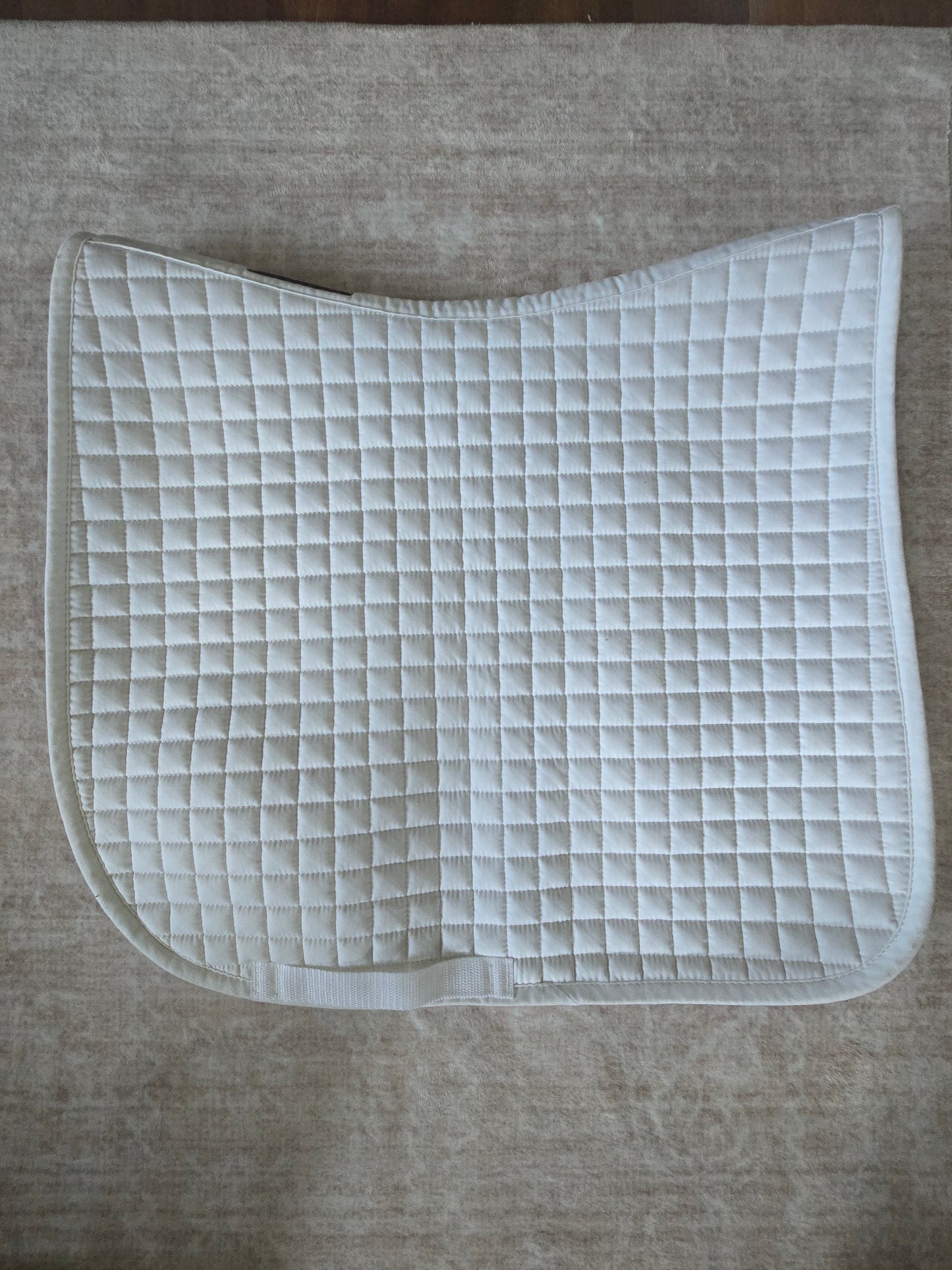Used| Thermal Therapy Dressage Saddle Pad |White | New Without Tags