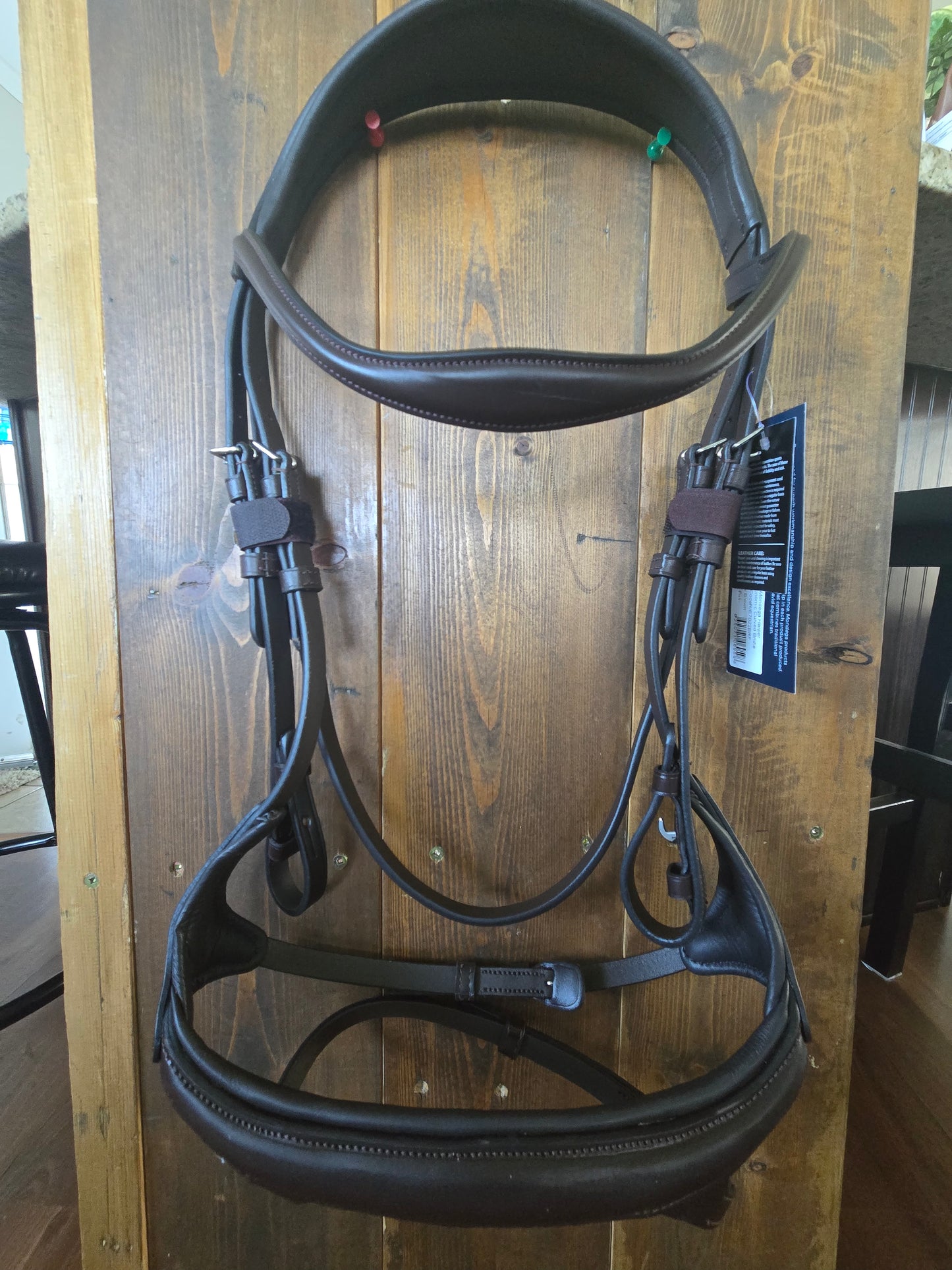 Used| Mondega Harper Ergonomic Bridle - Brown | New With Tags