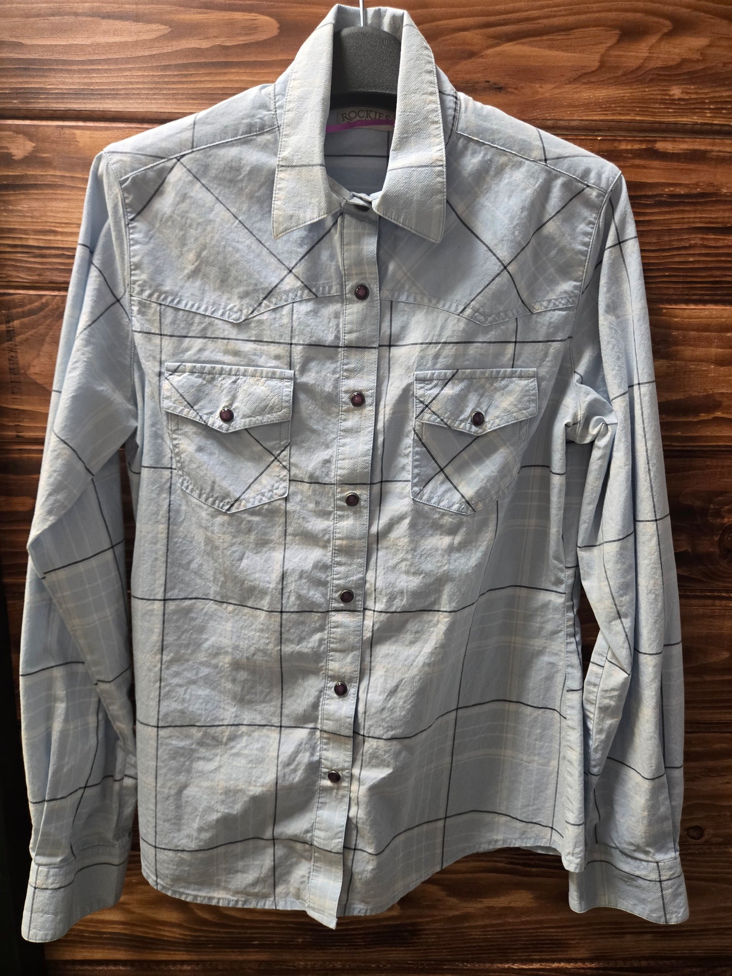 Used| Rockies Ladies Western Pearl Snap|Med