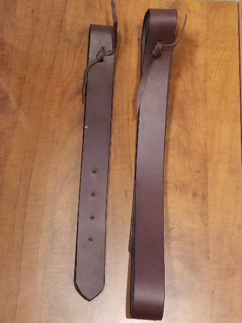 Leather Off Billet and Tie Strap Set