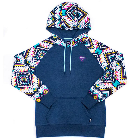 HOOY 'ROPE LIKE A GIRL'  NAVY HOODY