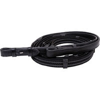 FLEX RIDER Anti-Slip Web/Leather Dressage Reins