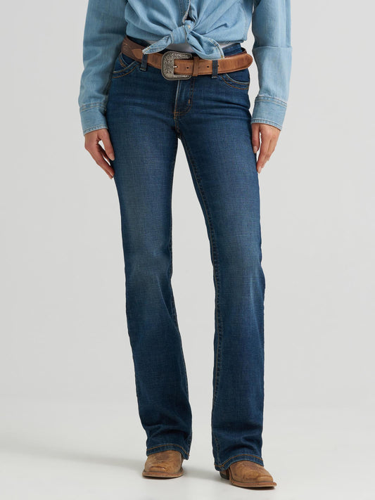 Person wearing blue jeans and a light blue shirt on a white background