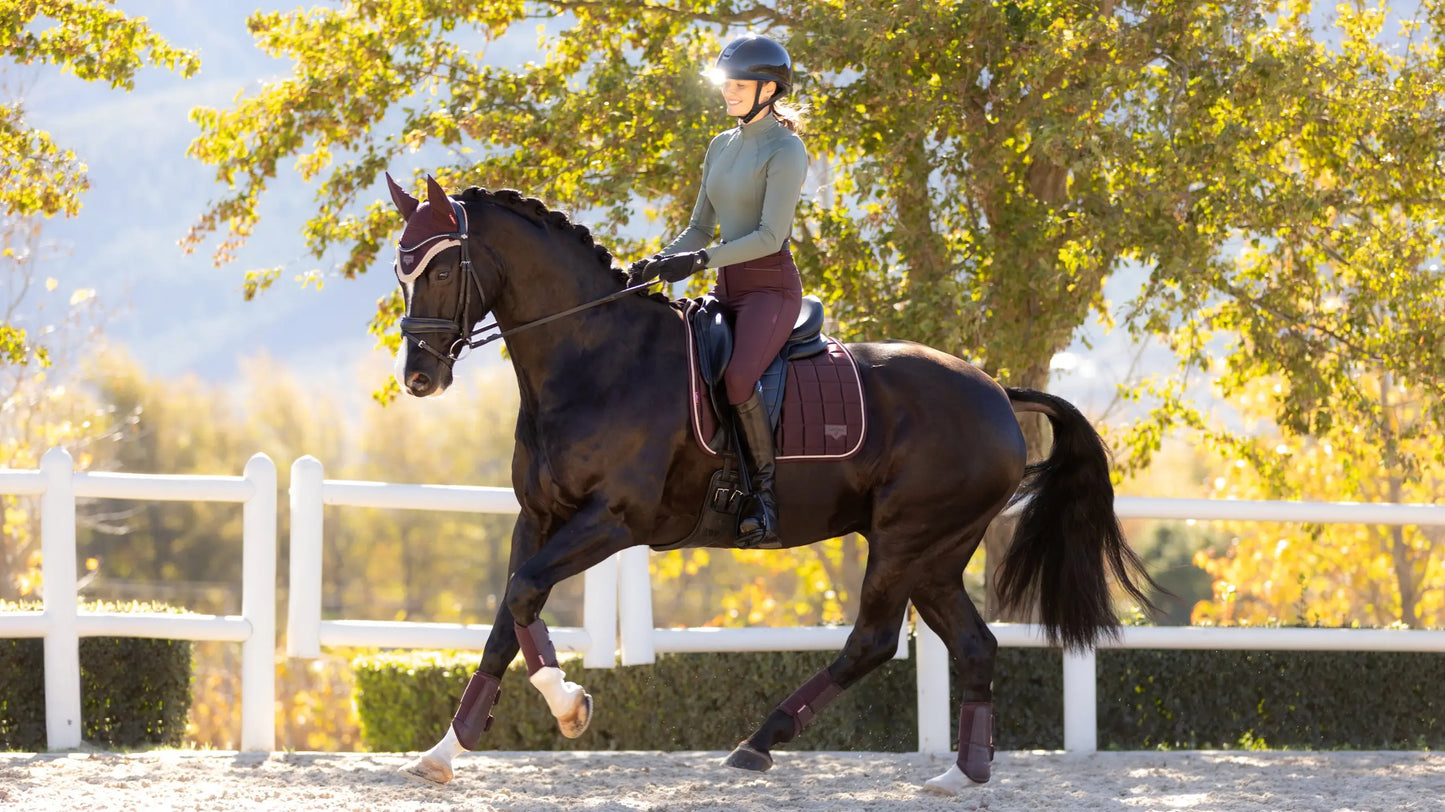 LeMieux Loire Dressage Saddle Pad -  Damson