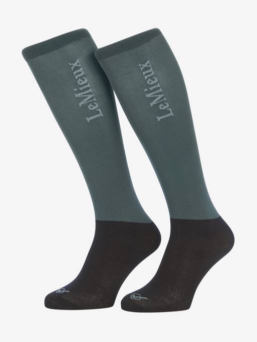 LeMieux Competition Socks 2 pack-  Petrol