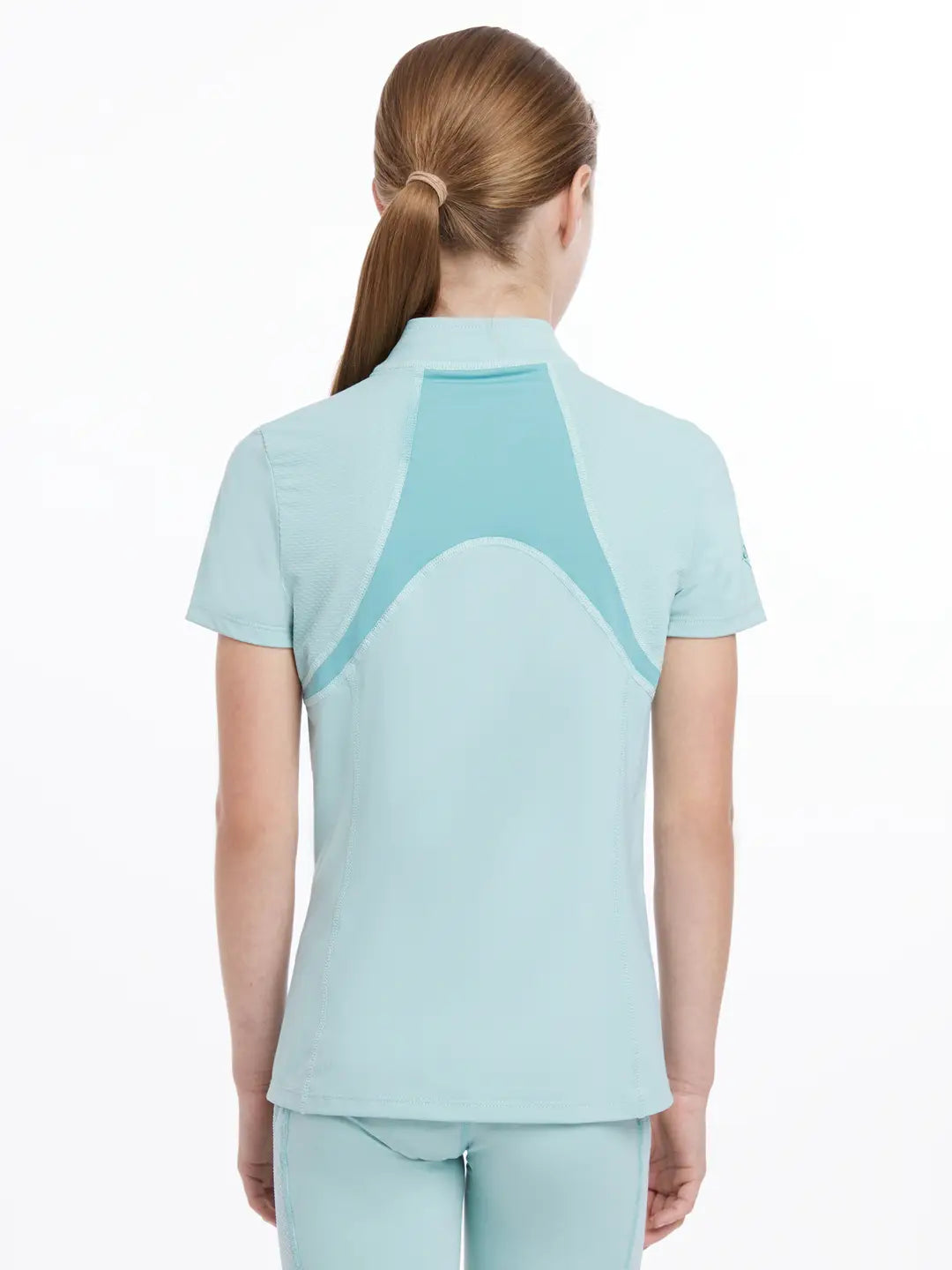 LeMieux Young Rider Short Sleeve Mia Mesh Base Layer - Aqua