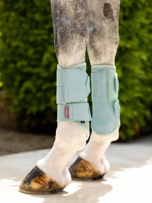 LeMieux Arika Mesh Brushing Boots - Aqua