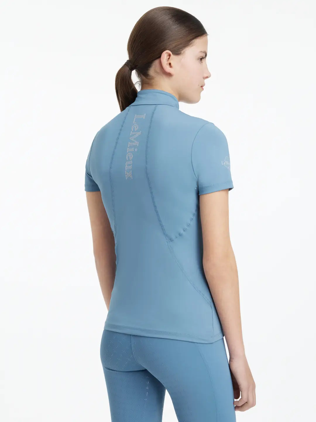LeMieux Young Rider Classique Short Sleeve Base Layer - Ice Blue