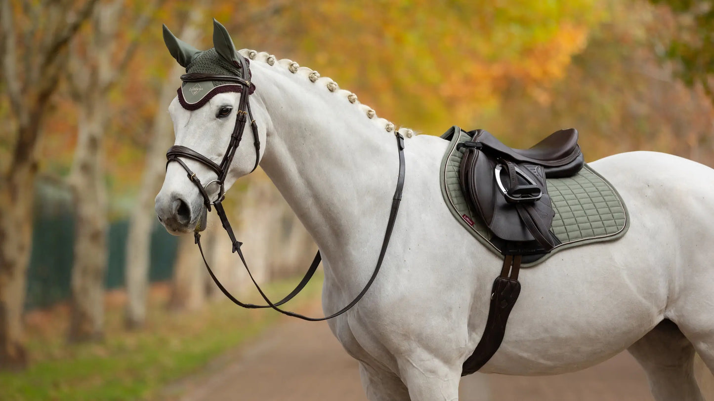 LeMieux Suede Dressage Saddle Pad - Rosemary
