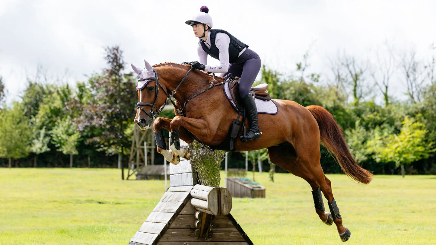 LeMieux Suede Close Contact Saddle Pad - Lilac