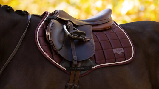 LeMieux Loire Close Contact Saddle Pad - Damson