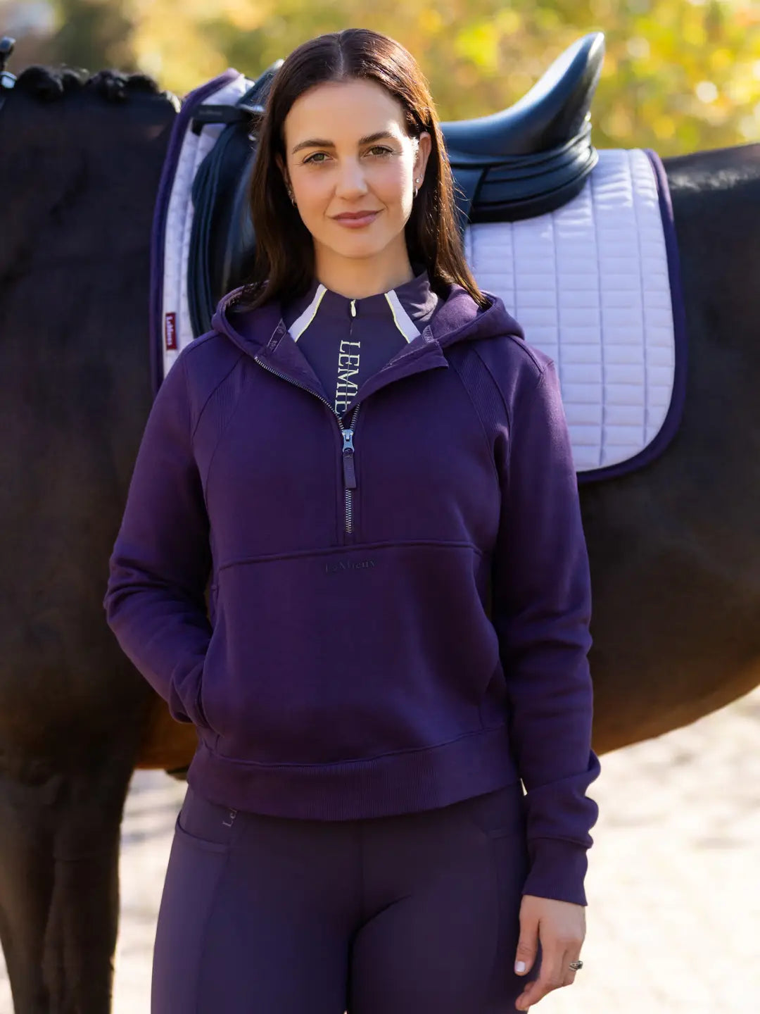 Henrietta Half Zip Hoodie - Juniper