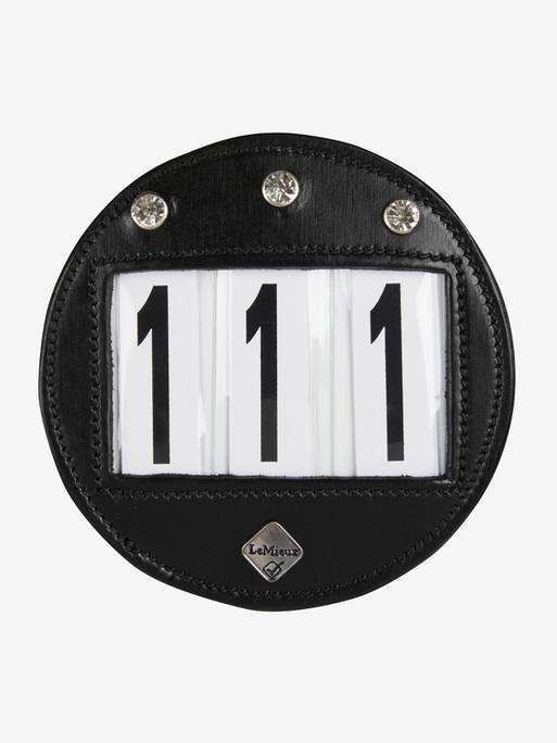 LeMieux Bridle Number Holder Diamante -  Black