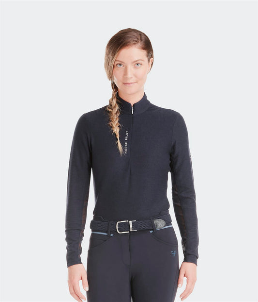 Horse Pilot Suntech Long Sleeve - Dark Night